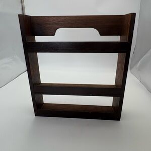 Vintage Wooden Standing Spice Rack